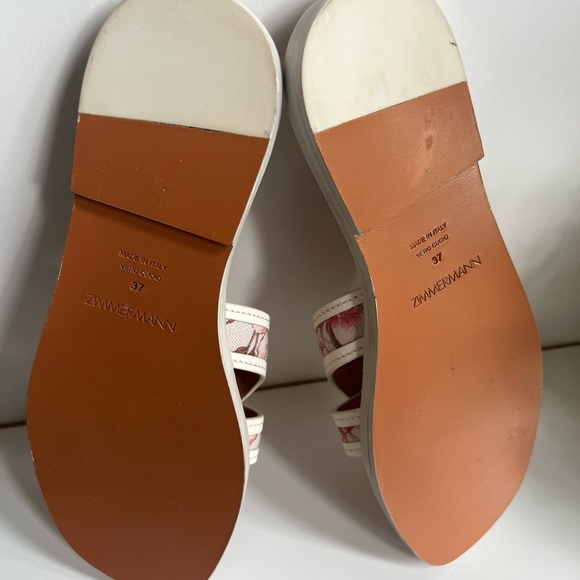 🌺🆕 ZIMMERMANN Prisma Slide Coral Hibiscus SZ 37 - Picture 13 of 17